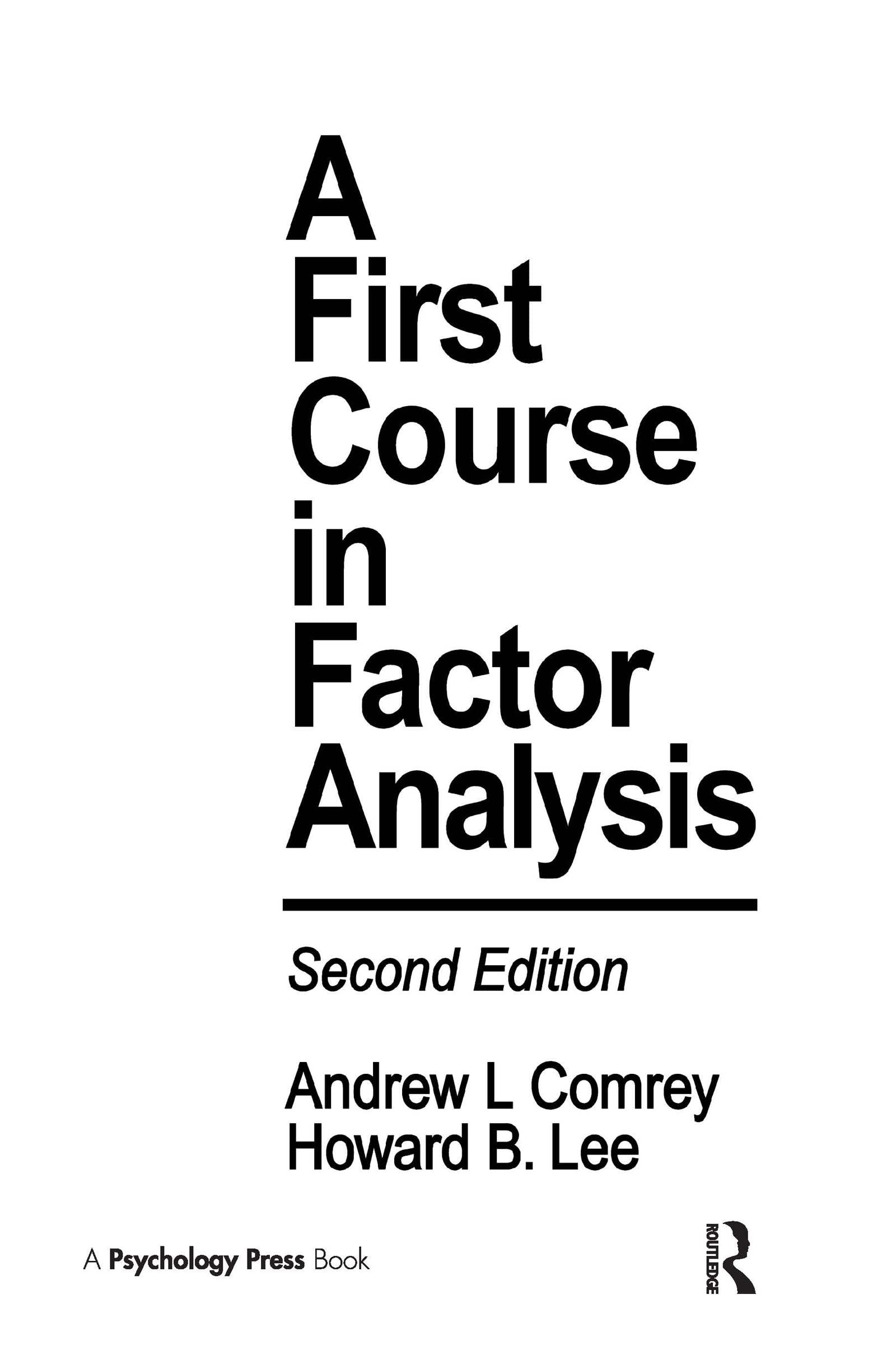 A First Course In Factor Analysis 2Nd Ed,Used