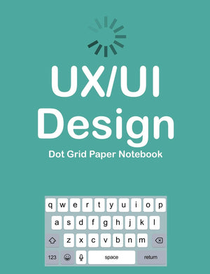 UX/UI Design Dot Grid Paper Notebook,Used