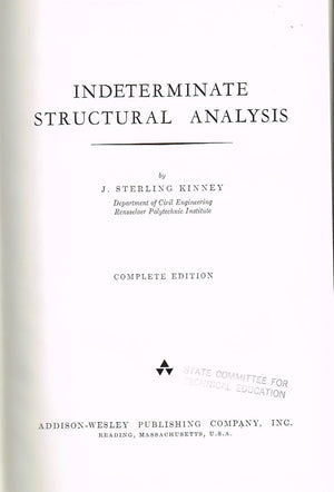 Indeterminate Structural Analysis,Used