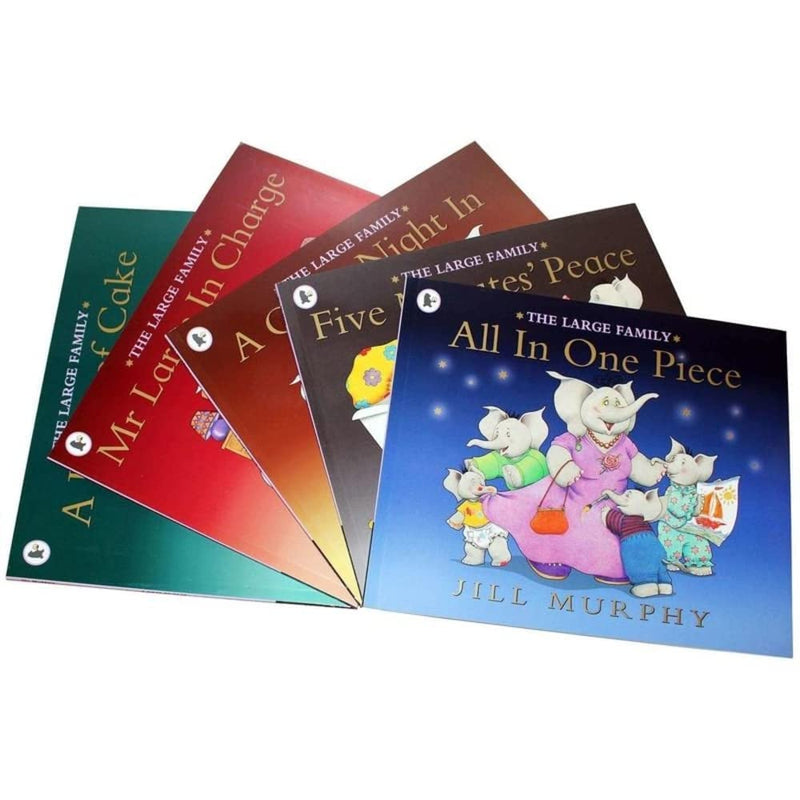 The Large Family 5 Children books Set Collection (A Quiet Night In, A Piece of Cake, All In One Piece, Mr Large In Charge, Five ,Used
