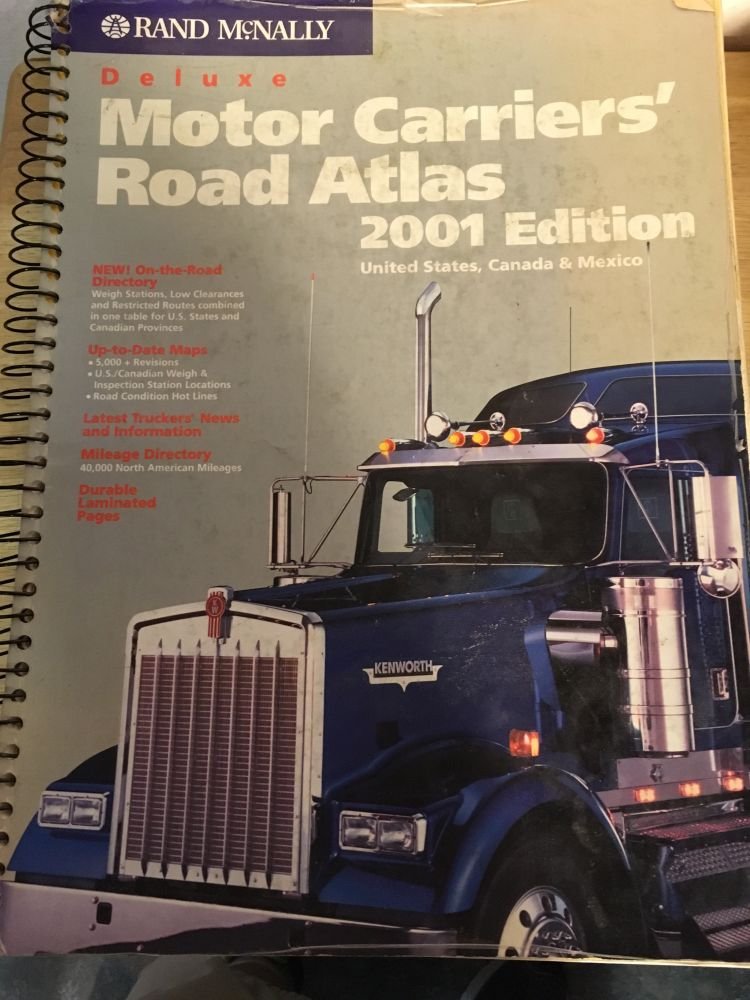 Rand McNally 2001 Deluxe Motor Carriers' Road Atlas: United States, Canada & Mexico (Rand Mcnally Motor Carriers' Road Atlas),Used