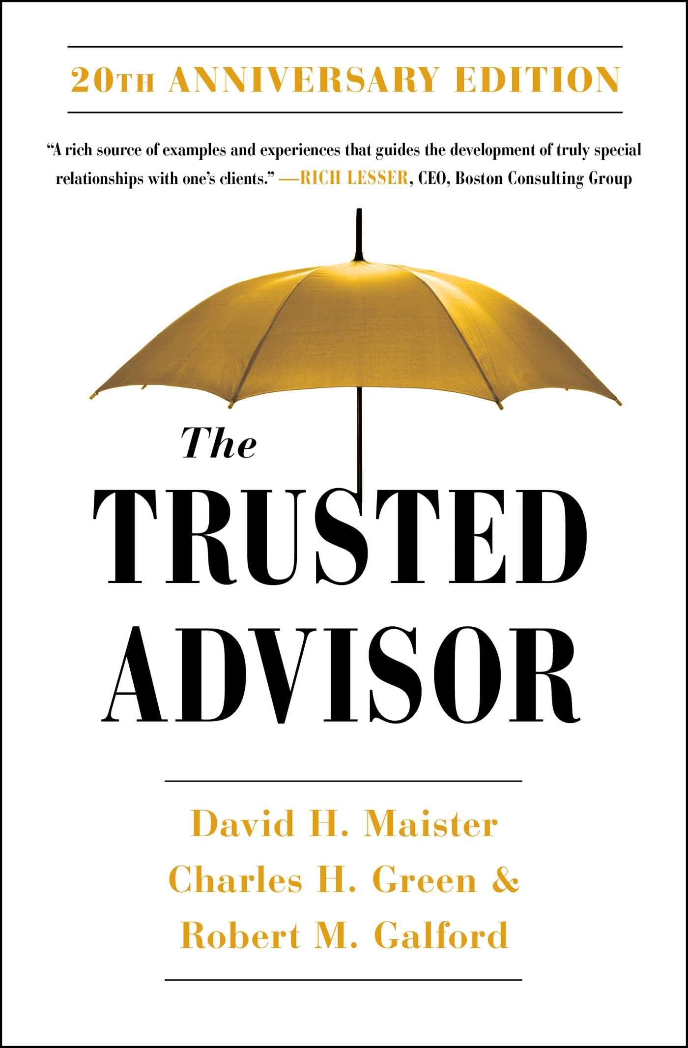 The Trusted Advisor: 20th Anniversary Edition,New