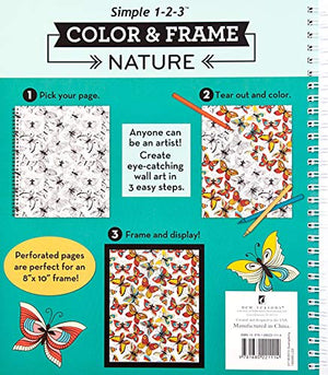 Color & Frame  Nature (Adult Coloring Book)