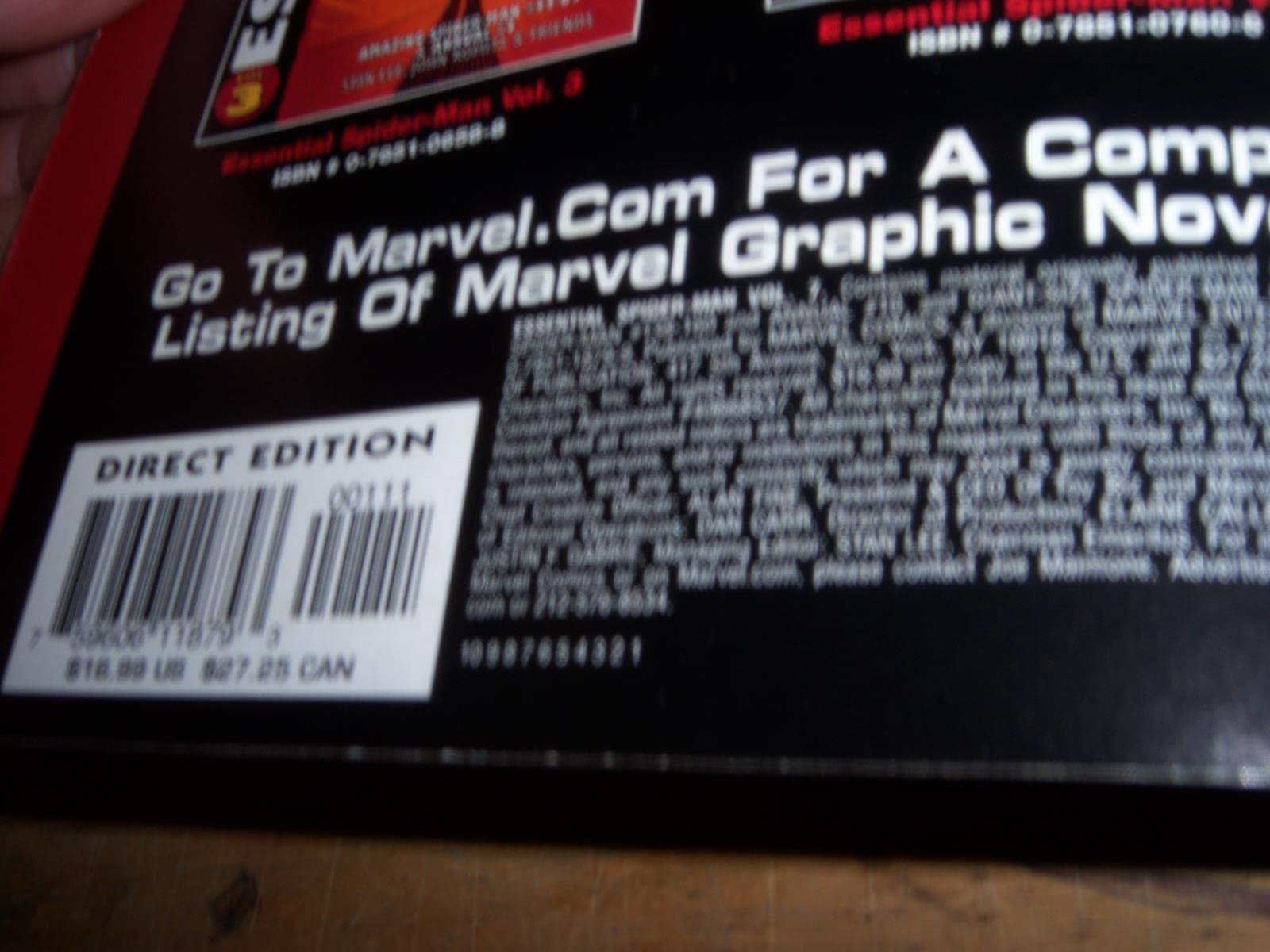 Essential Amazing Spiderman, Vol. 7 (Marvel Essentials),Used