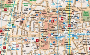 Laminated Barcelona Map by Borch (English Edition),Used