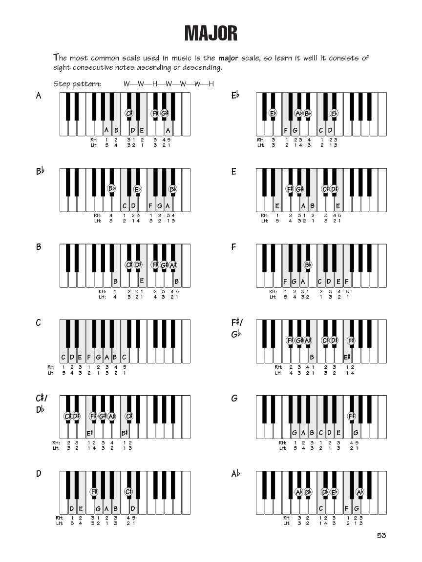 FastTrack Keyboard Method  Chords & Scales Book/Online Audio (Fast Track Music Instruction),New
