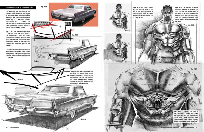 Framed Drawing Techniques: Mastering Ballpoint Pen, Graphite Pencil, and Digital Tools for Visual Storytelling,Used