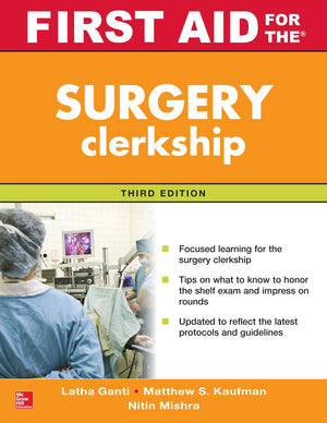 First Aid For The Surgery Clerkship, Third Edition (First Aid Series),New