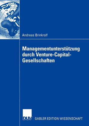 Managementuntersttzung durch VentureCapitalGesellschaften (German Edition),Used