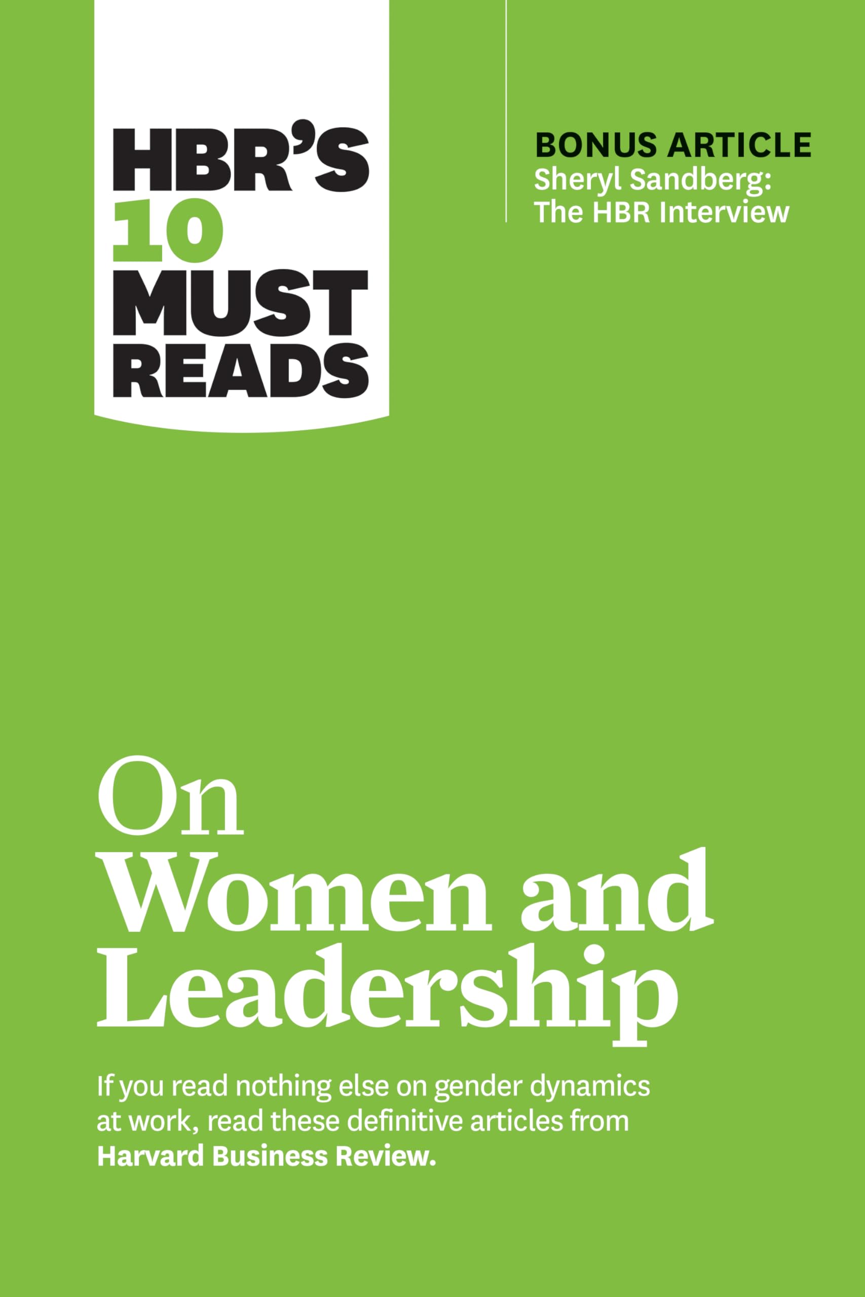 HBR's 10 Must Reads on Women and Leadership (with bonus article 'Sheryl Sandberg: The HBR Interview'),Used