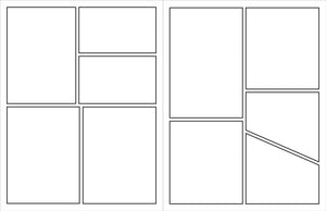 Blank Comic Book (with bonus stencil and blank cover!),Used