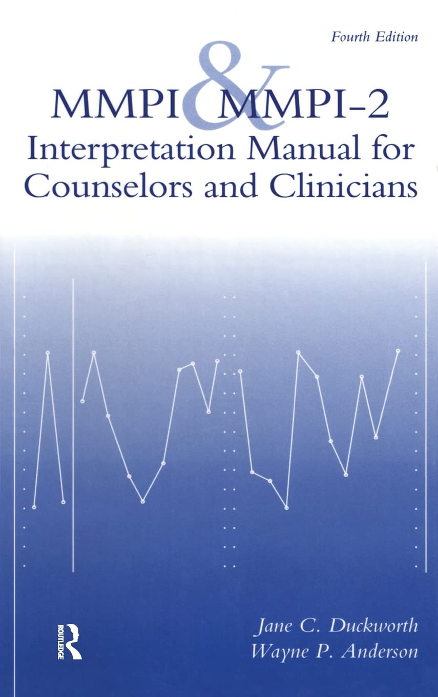 MMPI And MMPI2: Interpretation Manual For Counselors And Clinicians,Used