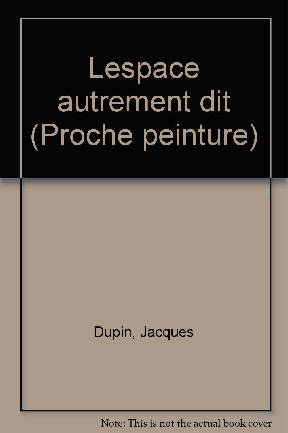 L'espace autrement dit (0000),Used