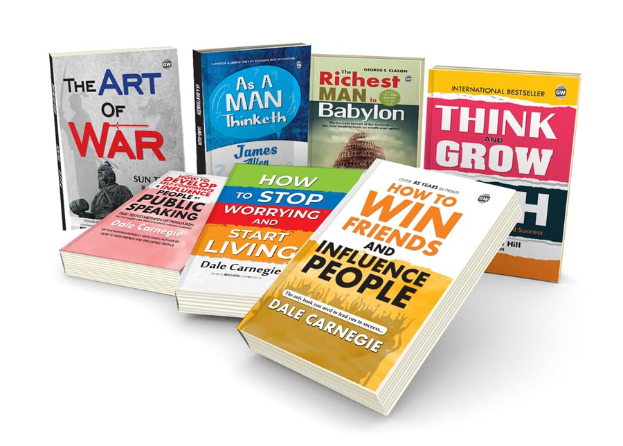 Think & Grow Rich, The Art Of War, How To Win Friends & More Timeless Classics Novel - Educational Learning Book, The Ultimate 7-Book Set For Success And Self-Improvement