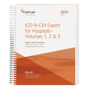 ICD9CM Expert for Hospitals and Payers VOL. 1, 2 & 3, 2015,Used