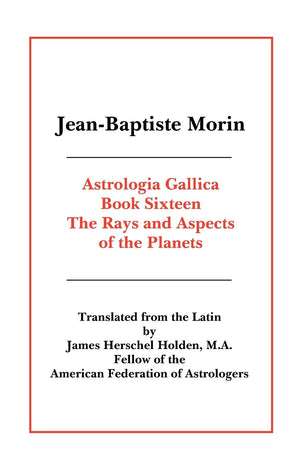 Astrologia Gallica Book 16,New