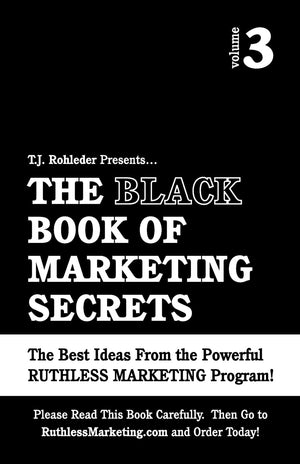 The Black Book of Marketing Secrets, Vol. 3,Used