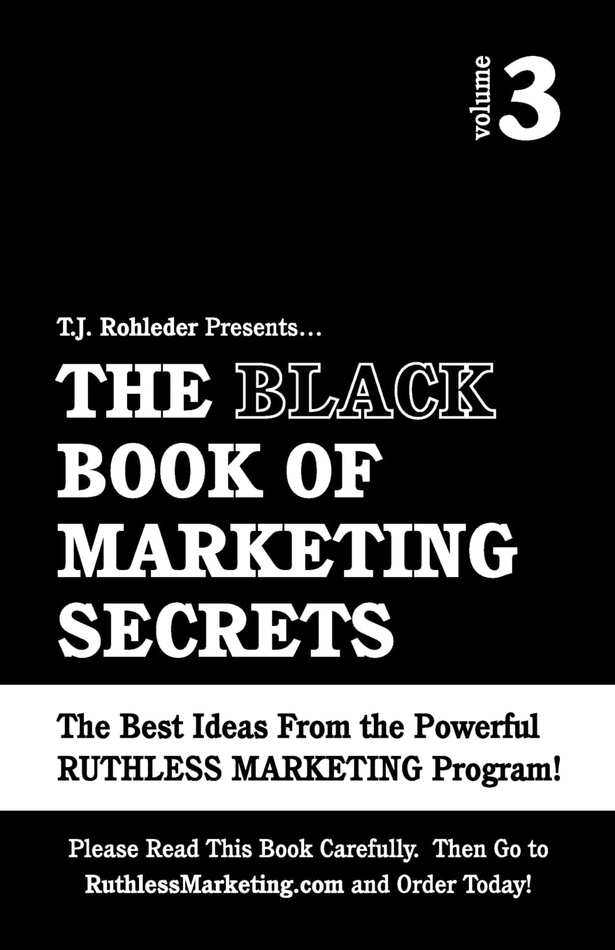 The Black Book of Marketing Secrets, Vol. 3,Used