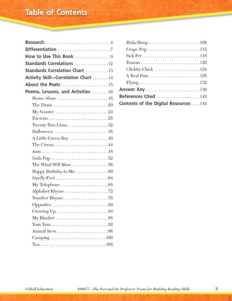 Poems for Building Reading Skills Level 3 (The Poet and the Professor),Used