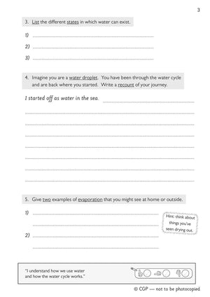 New KS2 Discover & Learn: Geography  Rivers Activity Book (CGP KS2 Geography),Used