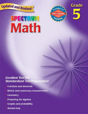 Spectrum Math, Grade 5,New