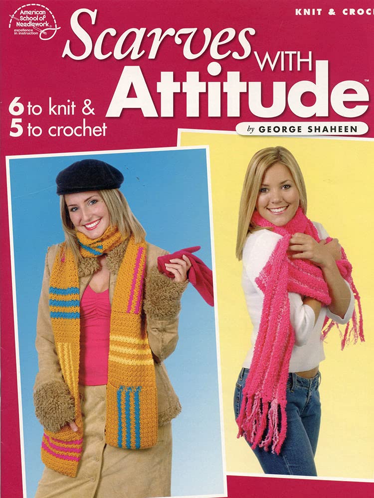 Knit & Crochet Scarves with Attitude,Used