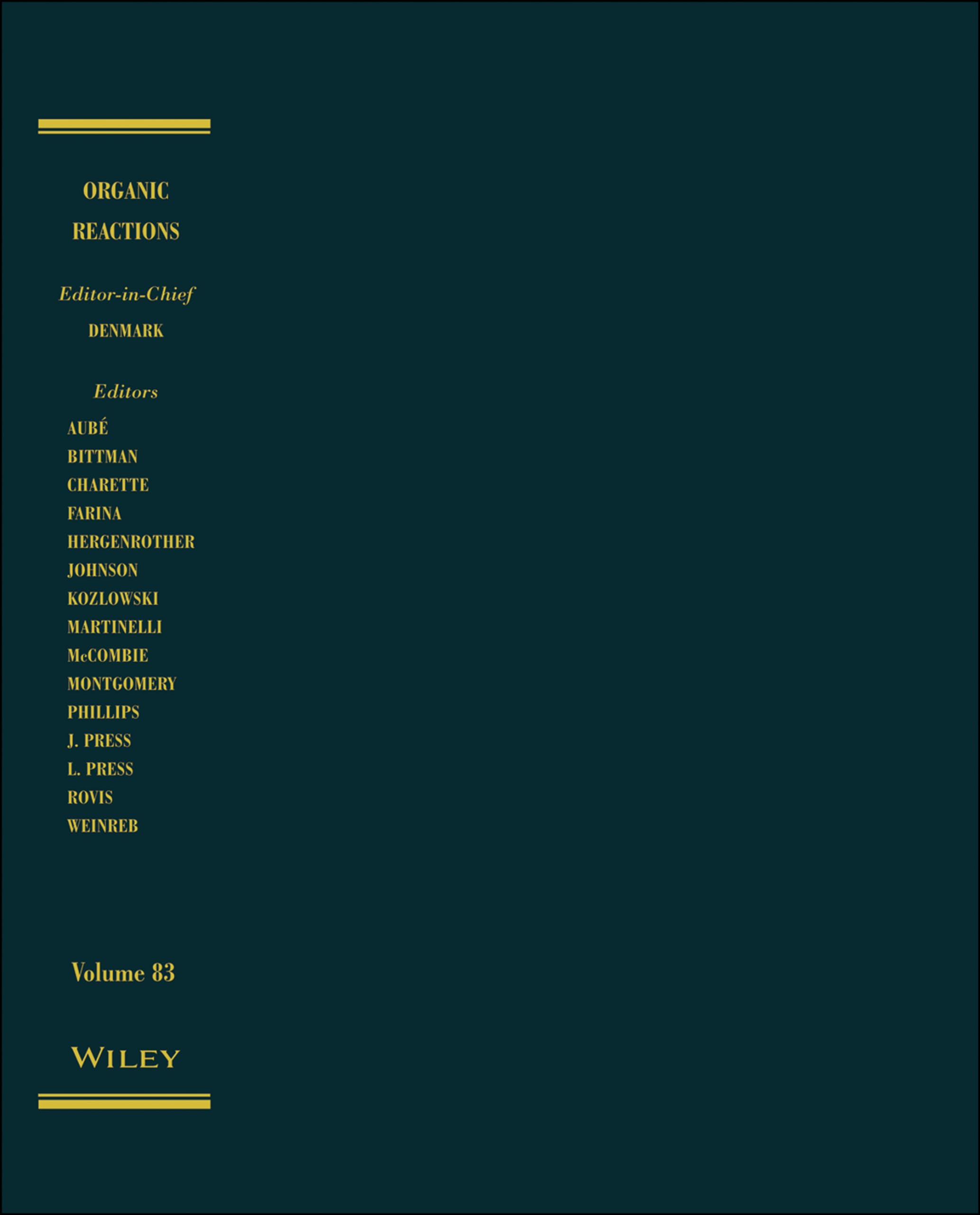 Organic Reactions, Volume 83,Used