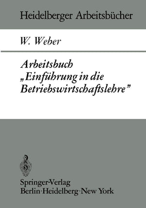 Arbeitsbuch Einfhrung in die Betriebswirtschaftslehre (Heidelberger Arbeitsbcher, 5) (German Edition),Used