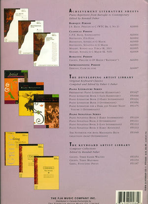 Piano Literature Book 1: Original Keyboard Classics: Late Elementary (Developing Artist),Used