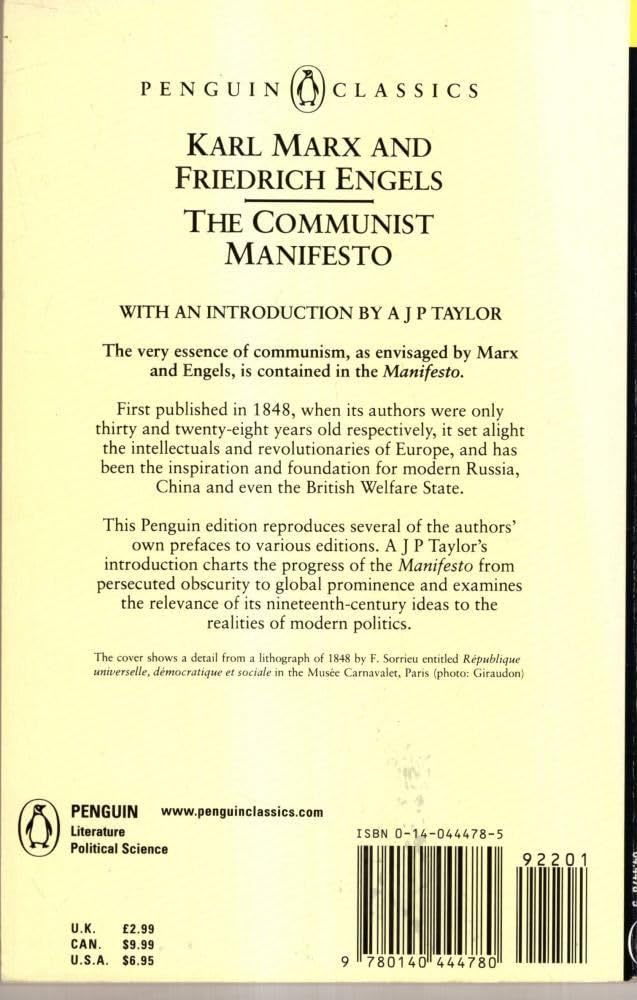 The Communist Manifesto-used