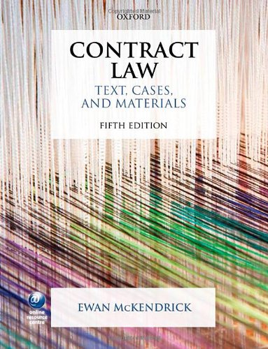 Contract Law: Text, Cases, and Materials,Used