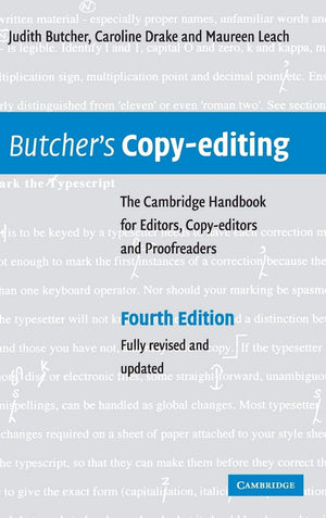 Butcher's Copyediting: The Cambridge Handbook for Editors, Copyeditors and Proofreaders,Used