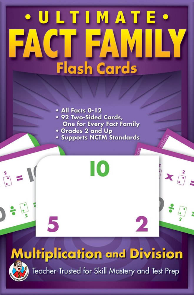 Ultimate Fact Family Flash Cards, Grades 3  5,Used