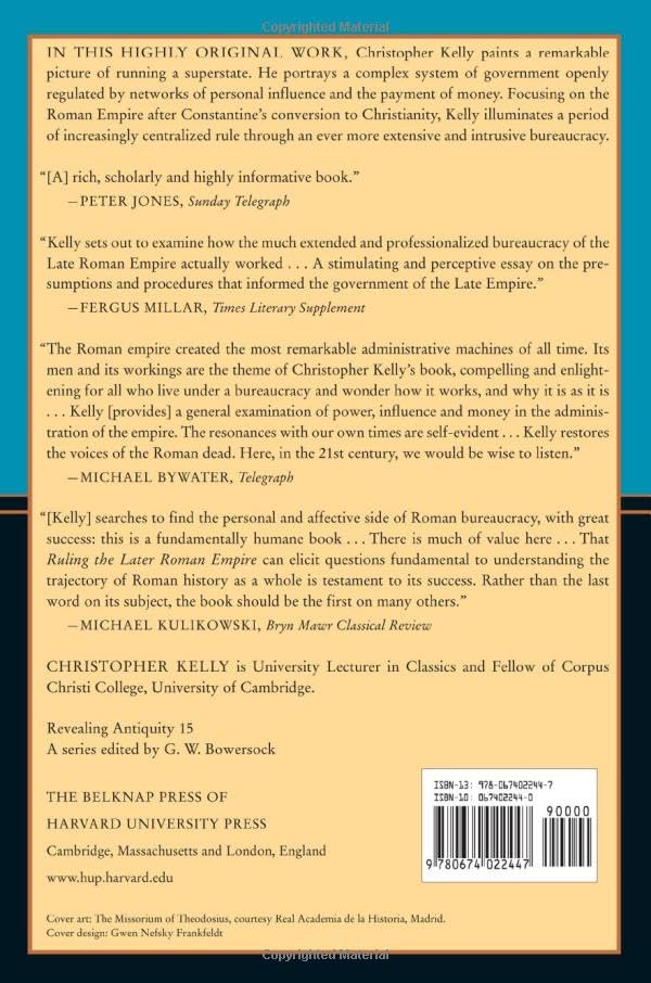 Ruling The Later Roman Empire (Revealing Antiquity)-new