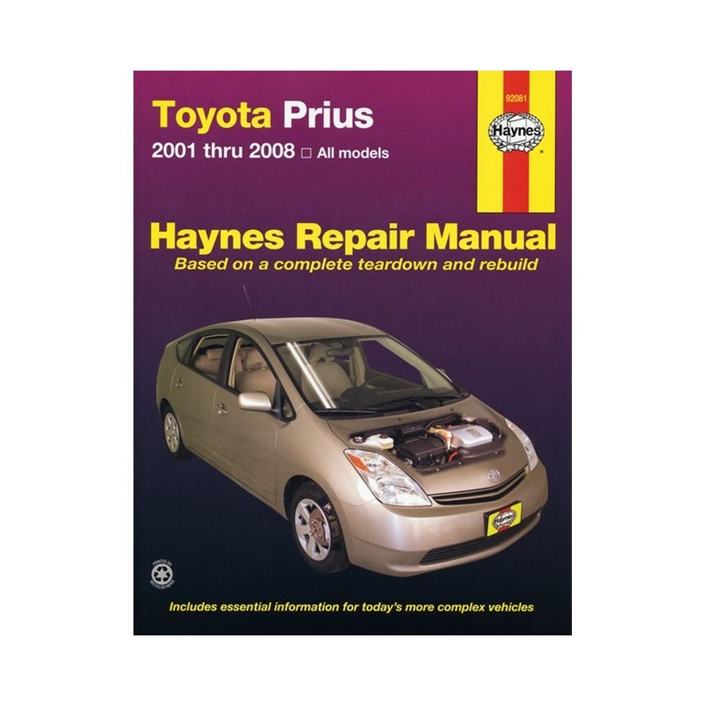 Toyota Prius, '01'08 (Hayne's Automotive Repair Manual),Used