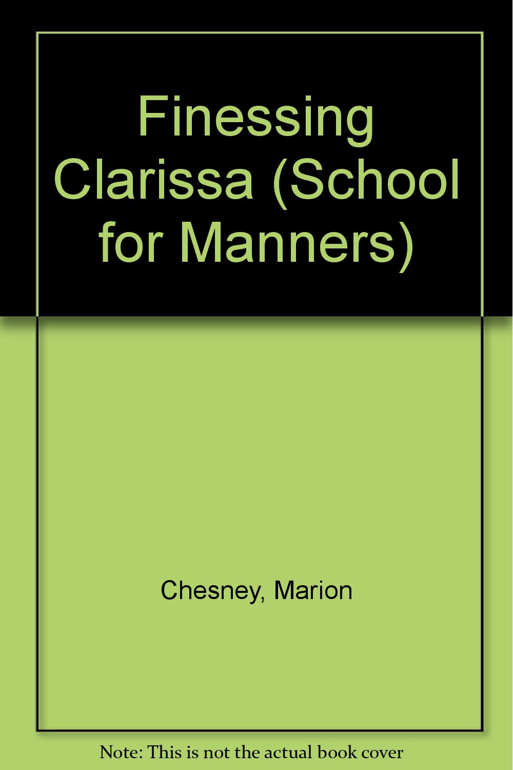 Finessing Clarissa (Thorndike Press Large Print Paperback Series),Used