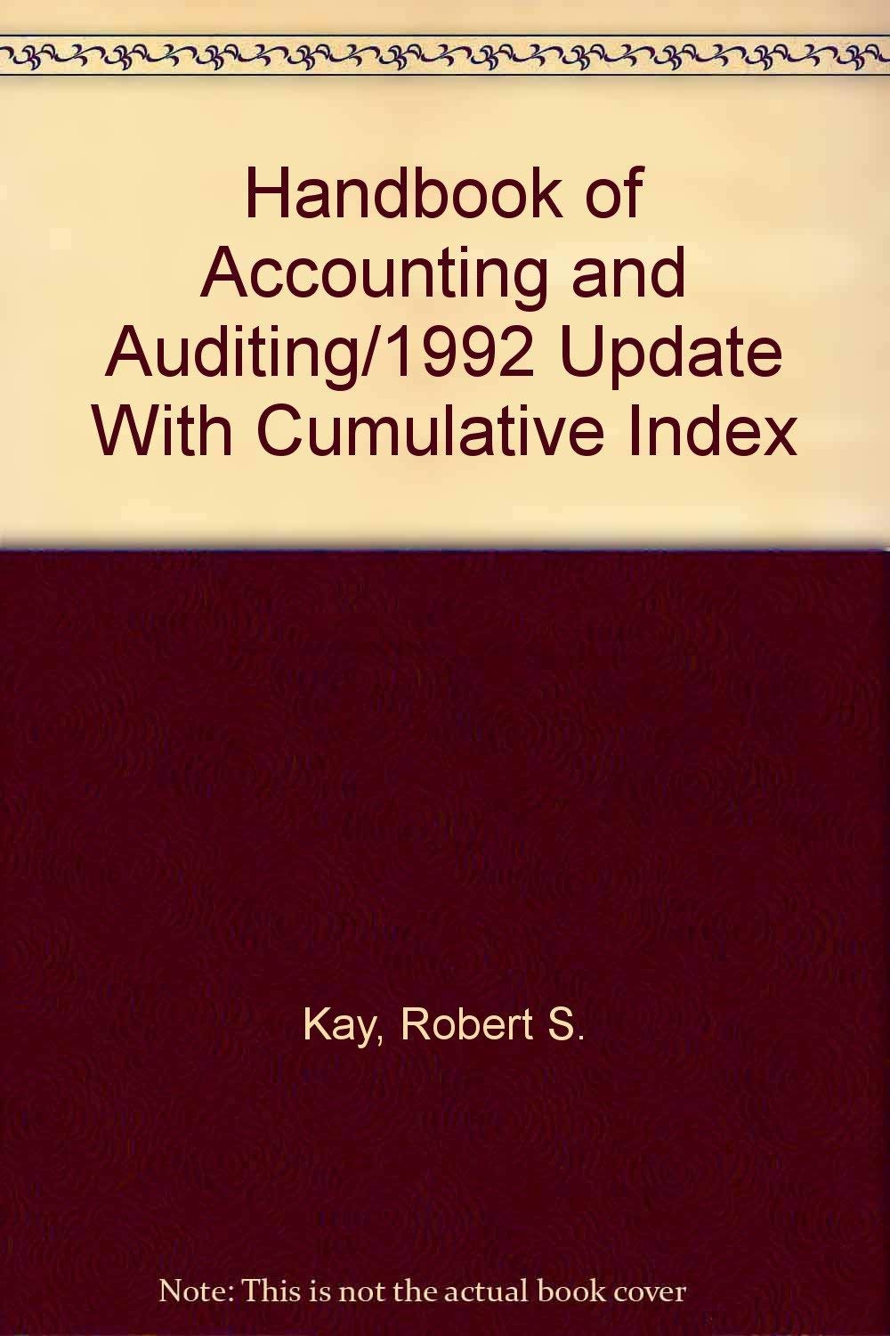 Handbook of Accounting and Auditing/1992 Update With Cumulative Index