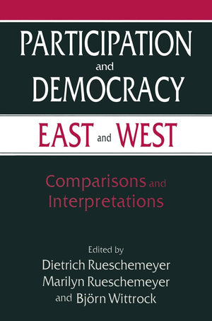 Participation and Democracy East and West: Comparisons and Interpretations (Power Engineering),Used