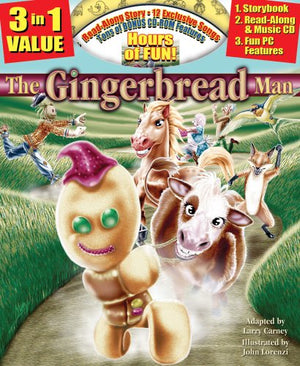 The Gingerbread Man Allinone Classic Read Along Book /Cd By Adapted By Larry Carney (2007) Hardcover,Used