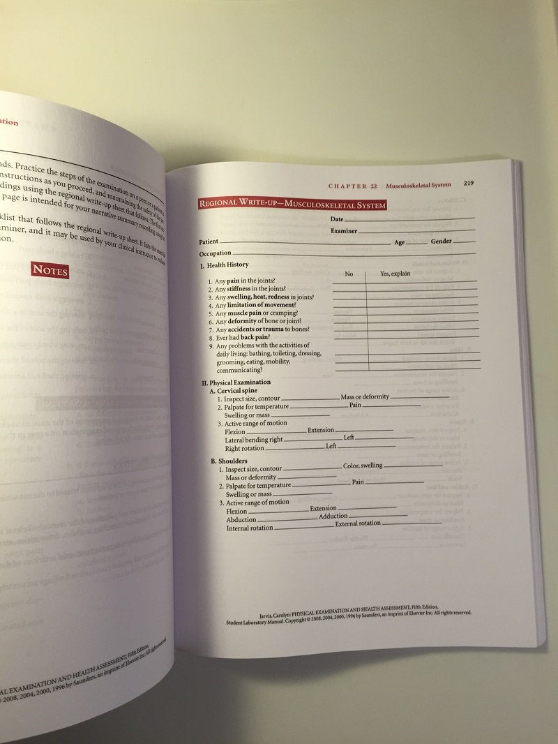 Student Laboratory Manual for Physical Examination & Health Assessment,Used
