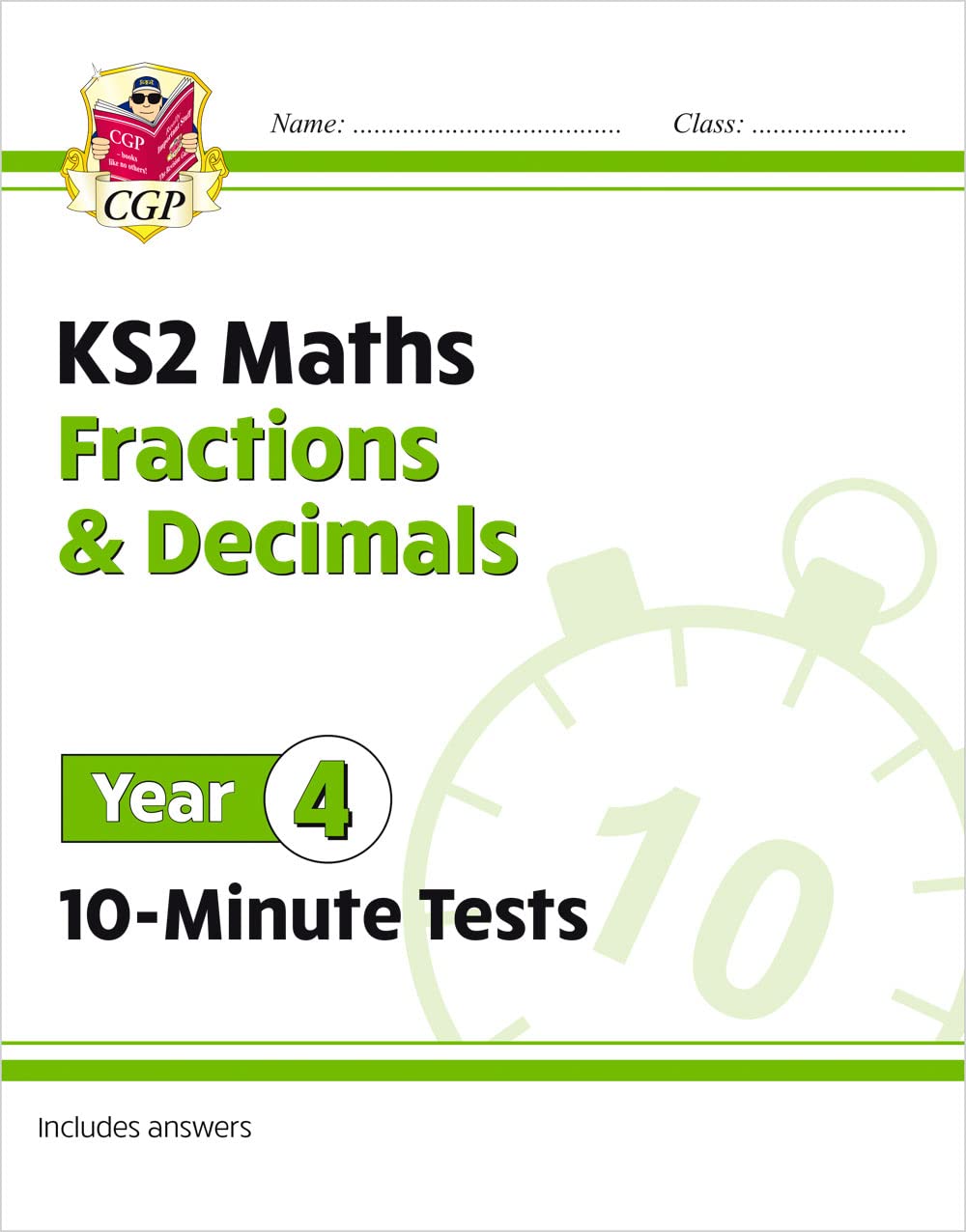 New KS2 Maths 10Minute Tests: Fractions & Decimals  Year 4: ideal for catchup and learning at home (CGP KS2 Maths),Used