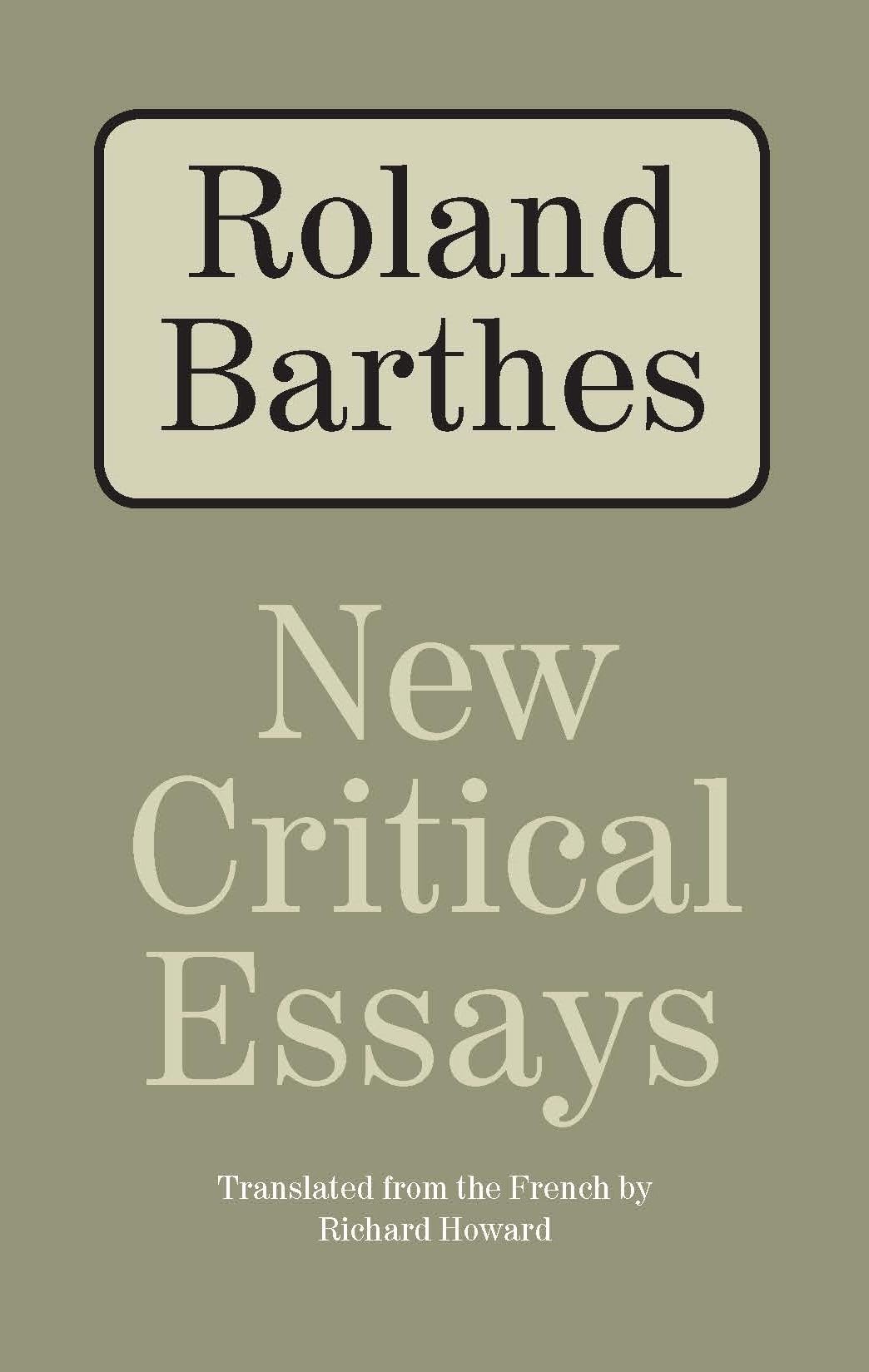 New Critical Essays,Used