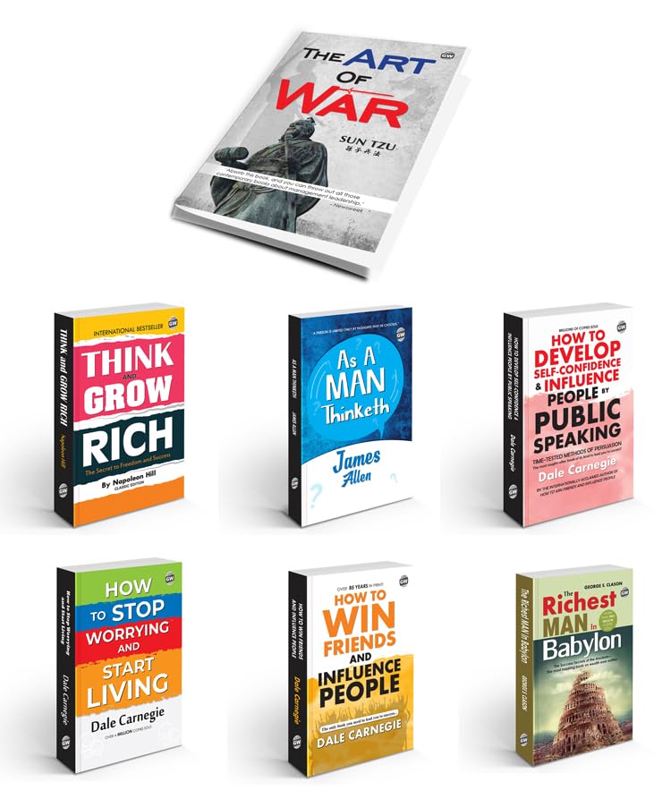 The Complete Guide To Prosperity & Confidence : Think & Grow Rich, The Art Of War, How To Win Friends & More Classic English Novel - 7 Books For Personal Growth & Success