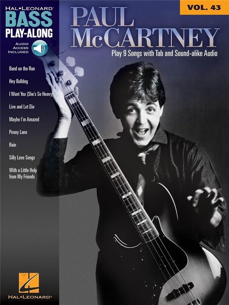 Paul McCartney Bass PlayAlong Volume 43 Book/Online Audio (Bass PlayAlong, 43),Used