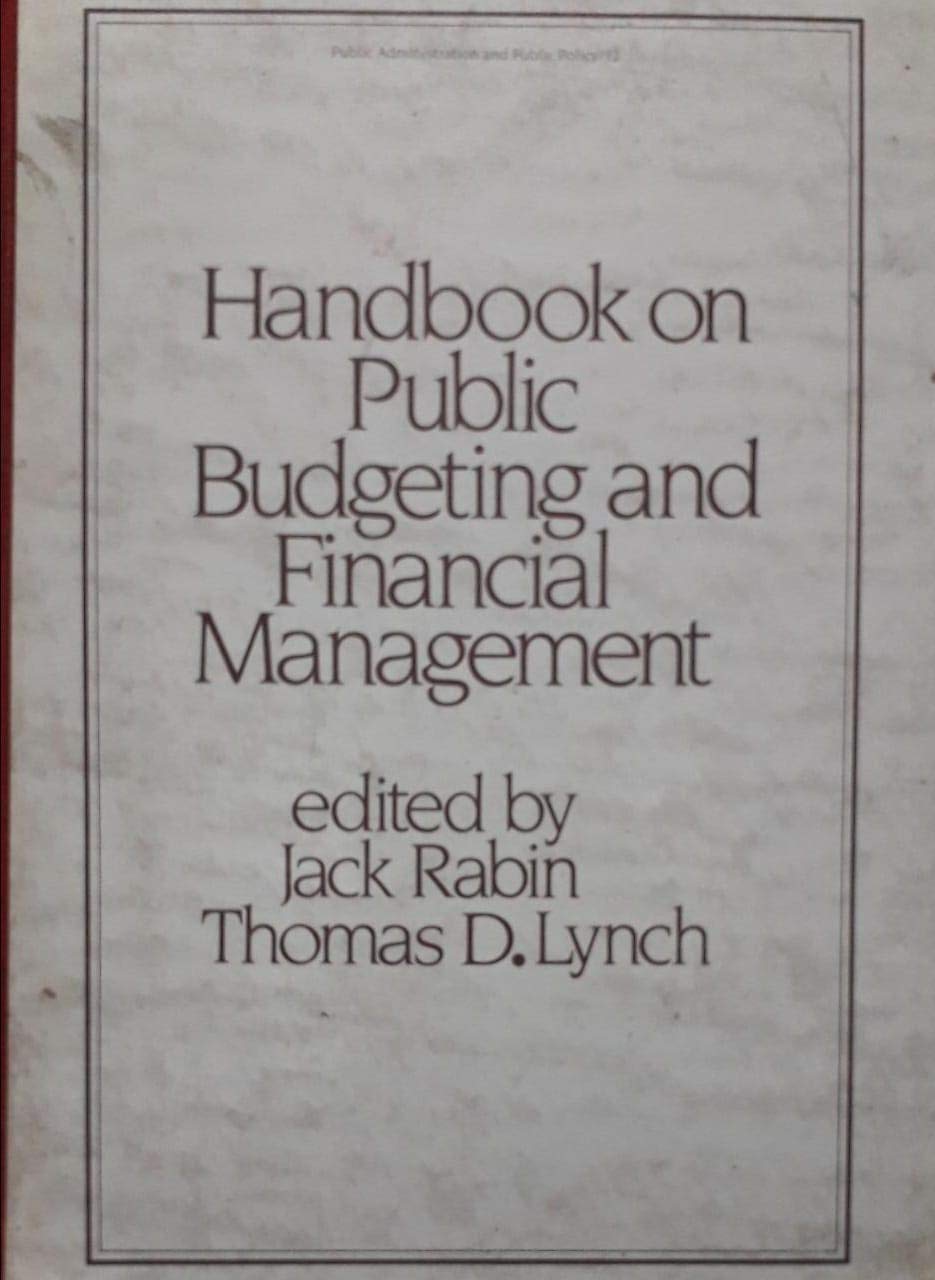 Handbook on Public Budgeting and Financial Management,Used