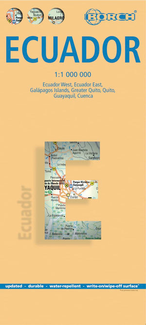 Laminated Ecuador Map By Borch (English Edition)