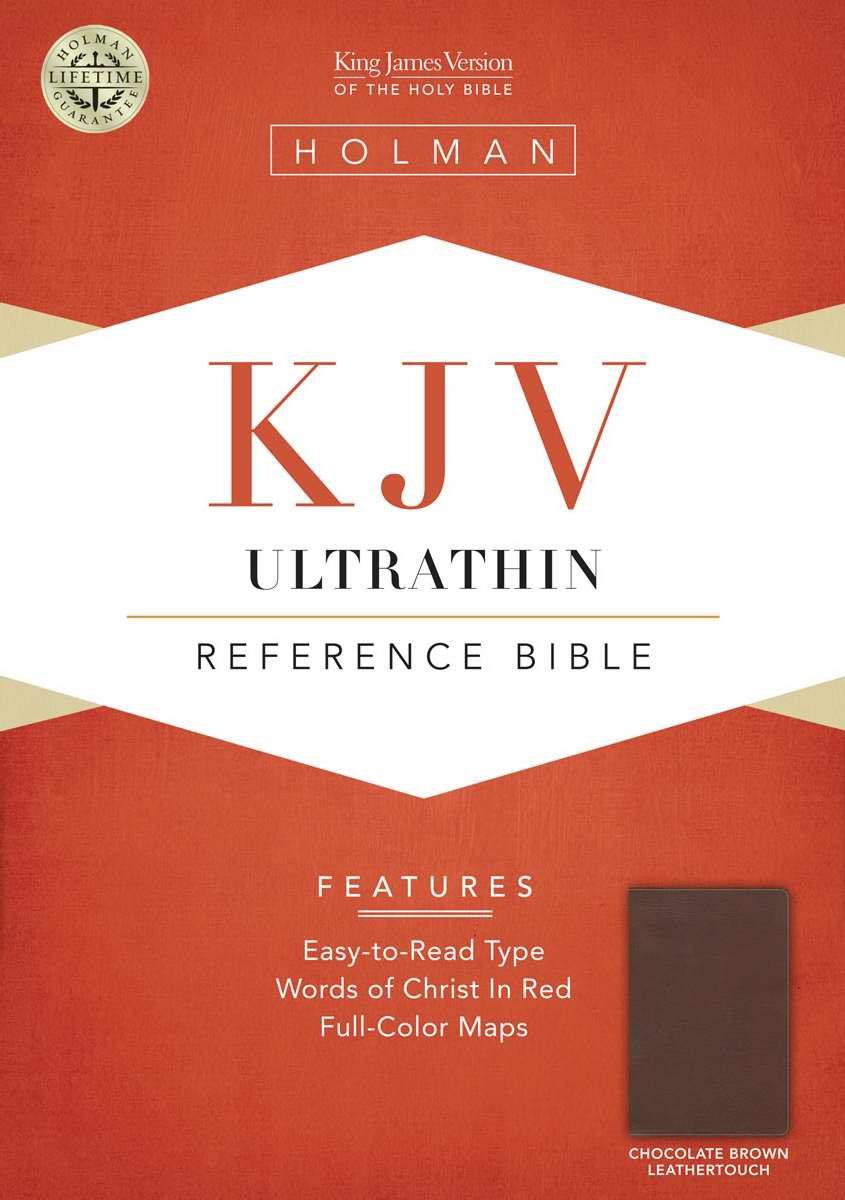 Kjv Ultrathin Reference Bible, Chocolate Leathertouch,Used