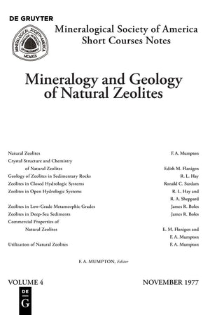 Mineralogy and Geology of Natural Zeolites (Reviews in Mineralogy & Geochemistry, 4),New