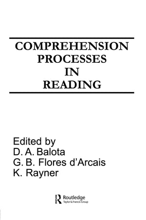 Comprehension Processes In Reading,Used