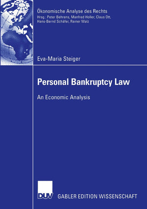 Personal Bankruptcy Law: An Economic Analysis (konomische Analyse des Rechts),Used